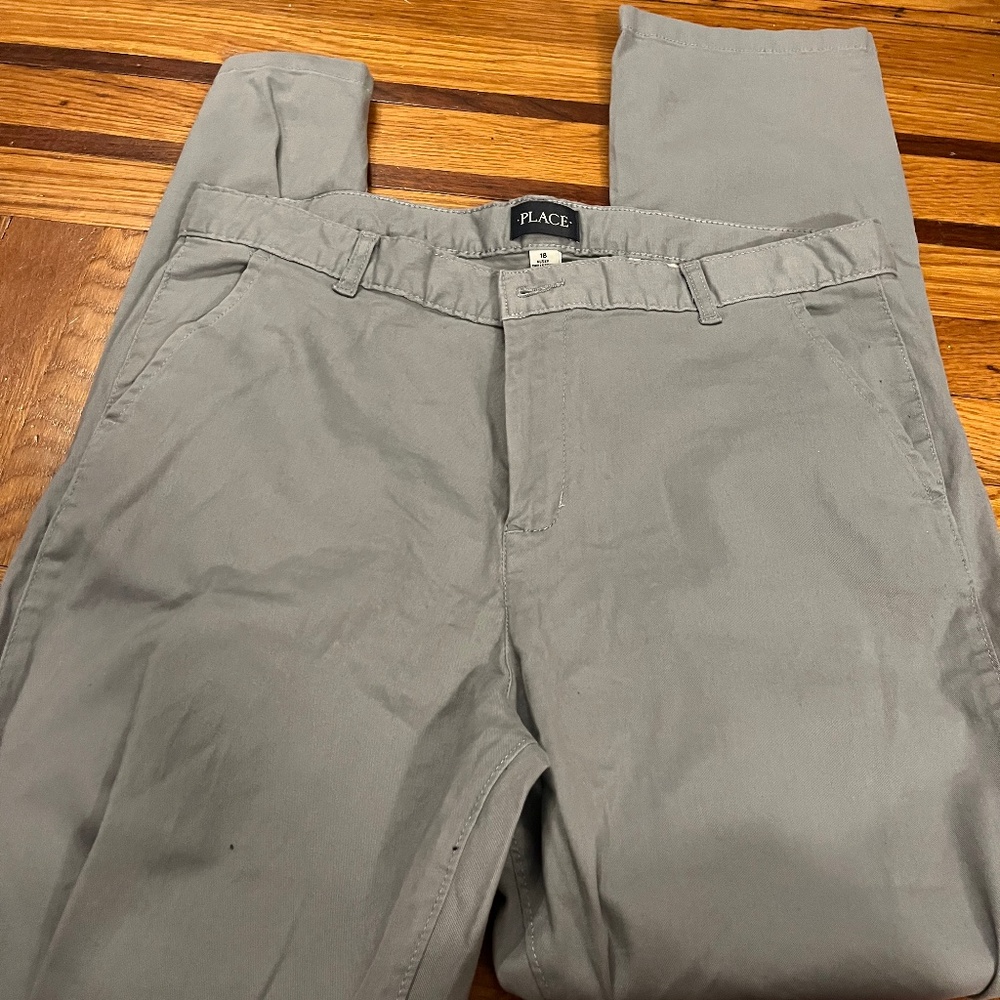 Children place husky gray pants NWT